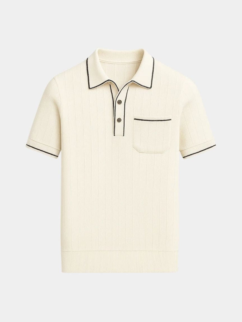 Old Money Knit Polo Shirt - Covent & Co