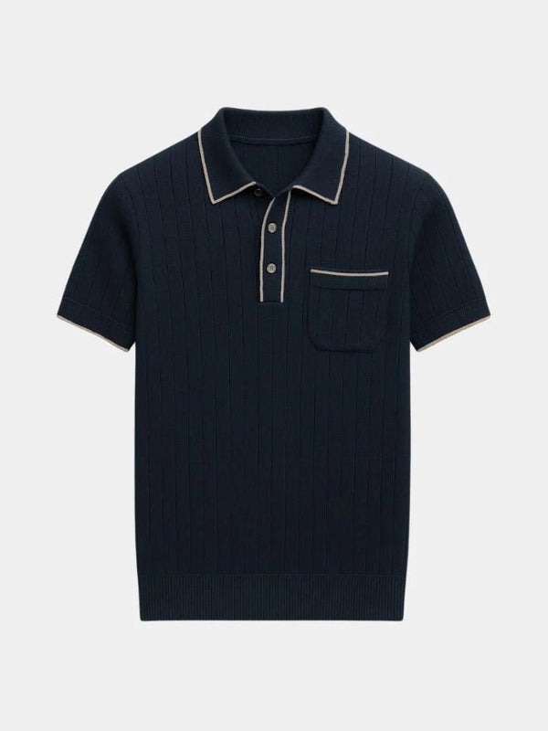 Old Money Knit Polo Shirt - Covent & Co