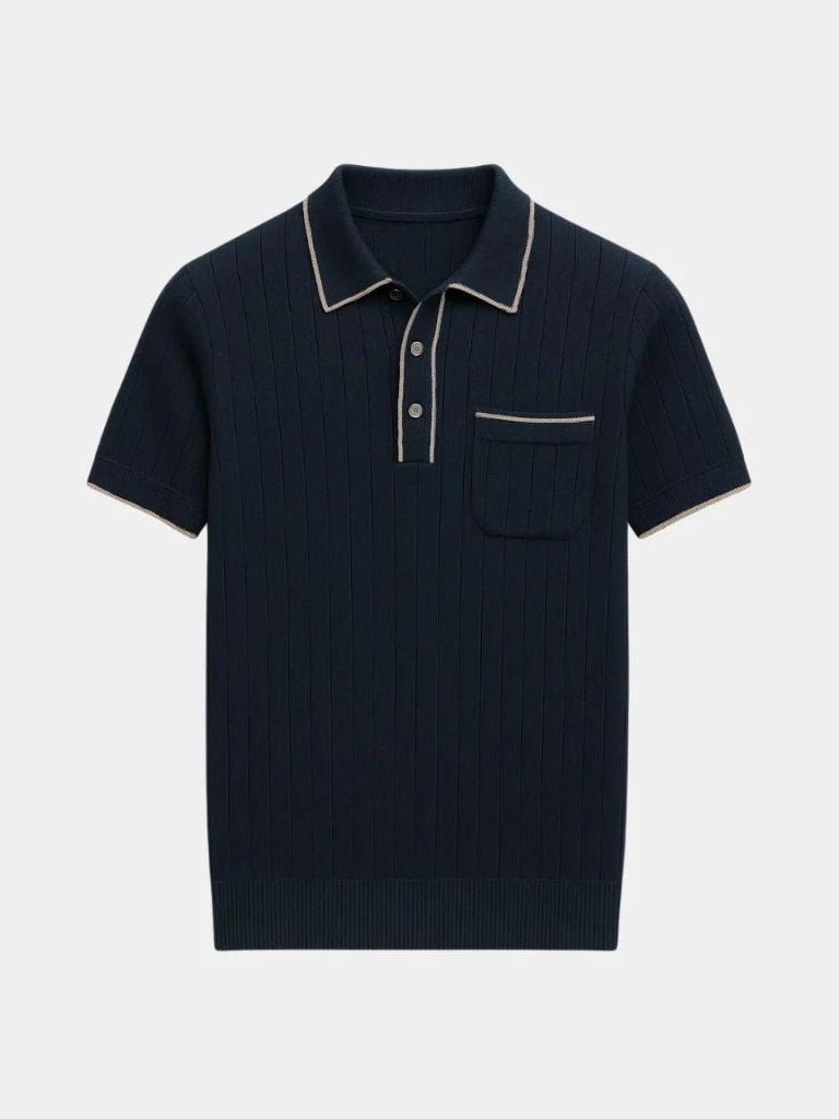 Old Money Knit Polo Shirt - Covent & Co