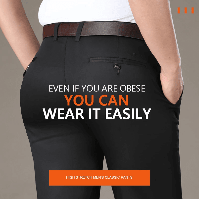 (Limited Time Offer -49% OFF) Classic Men's Trousers with Excellent Elasticity