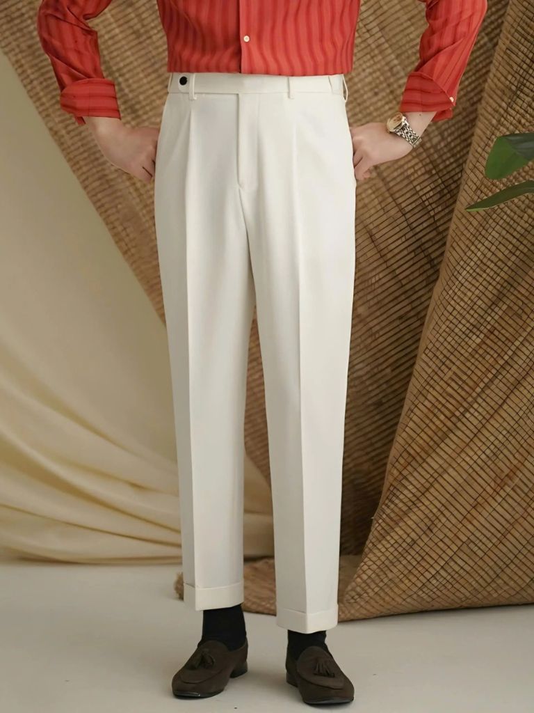 Premium Classic Elastic Trousers - Covent & Co