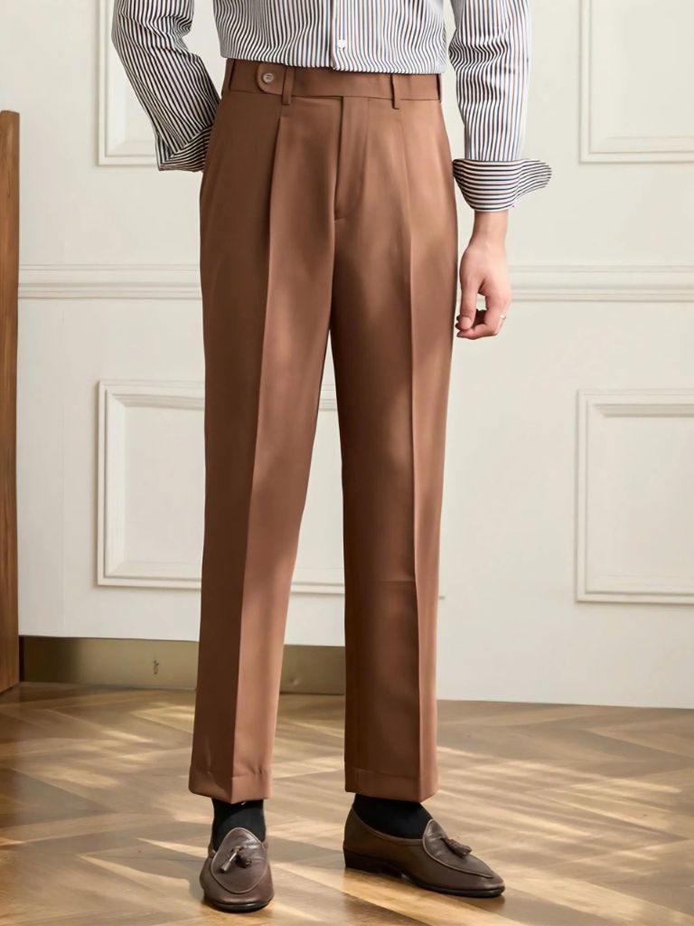 Premium Classic Elastic Trousers - Covent & Co