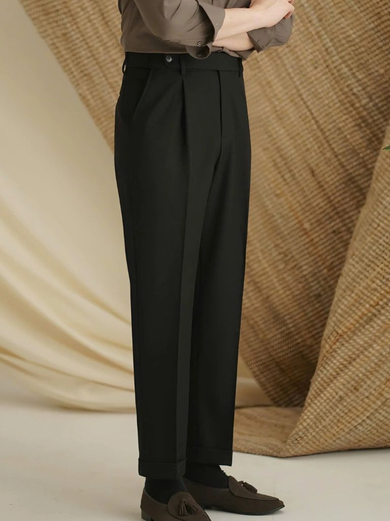 Premium Classic Elastic Trousers - Covent & Co