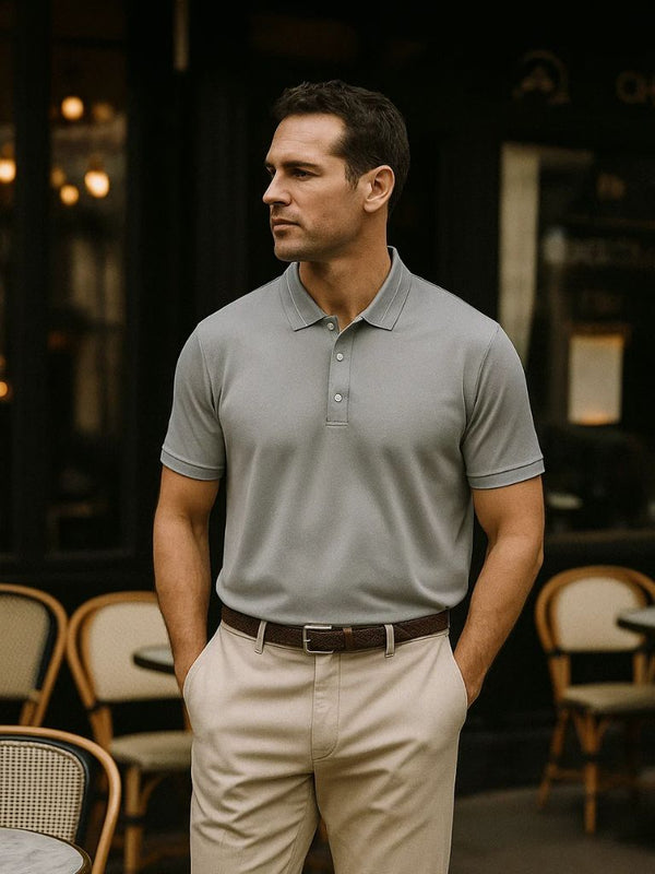 Steel Grey Polo – Covent & Co