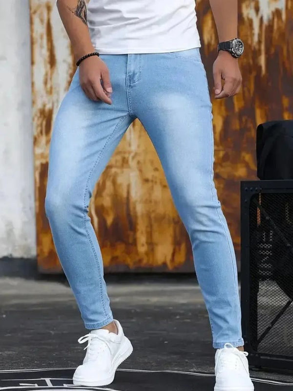 Stretchy Skinny Denim Jeans Trousers - Covent & Co