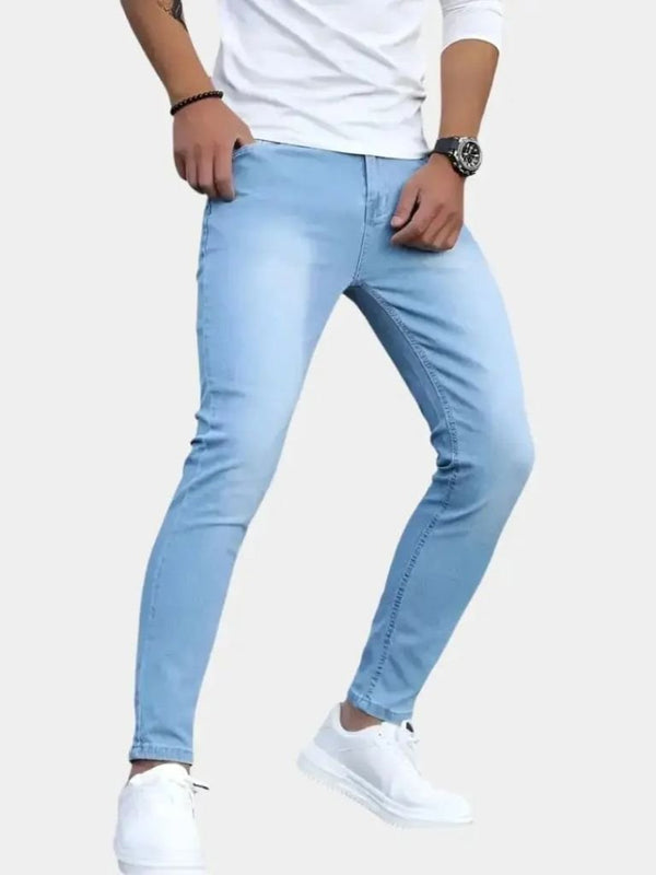 Stretchy Skinny Denim Jeans Trousers - Covent & Co