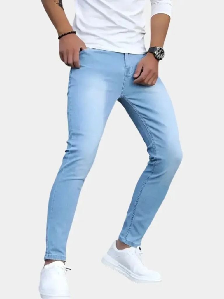 Stretchy Skinny Denim Jeans Trousers - Covent & Co
