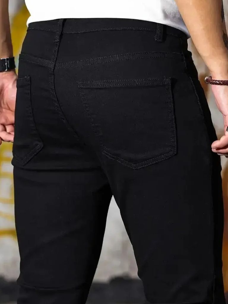 Stretchy Skinny Denim Jeans Trousers - Covent & Co