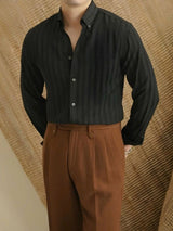 Striped Button Down Seersucker Shirt - Covent & Co