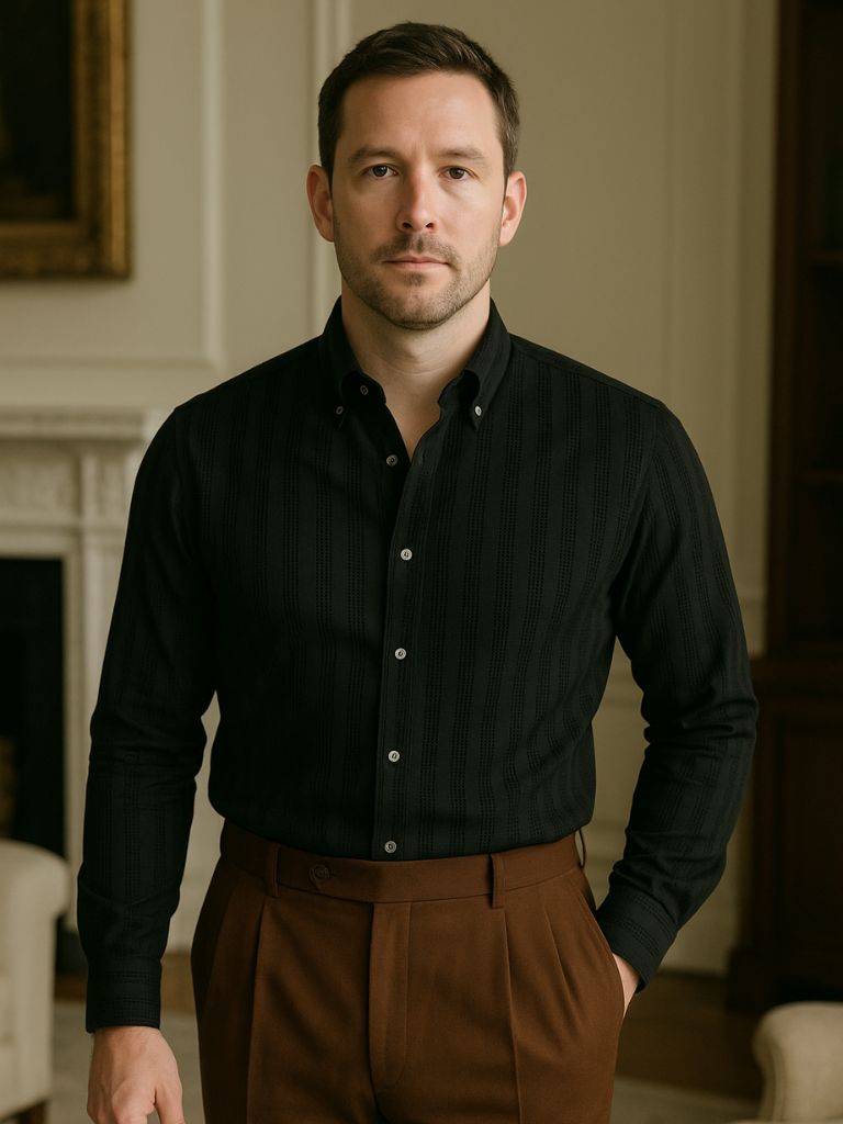 Striped Button Down Seersucker Shirt - Covent & Co
