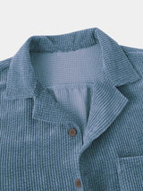 Textured Short Sleeve Shirt - Covent & Co