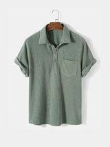 Textured Short Sleeve Shirt - Covent & Co