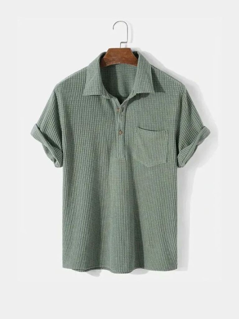 Textured Short Sleeve Shirt - Covent & Co