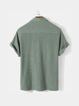 Textured Short Sleeve Shirt - Covent & Co
