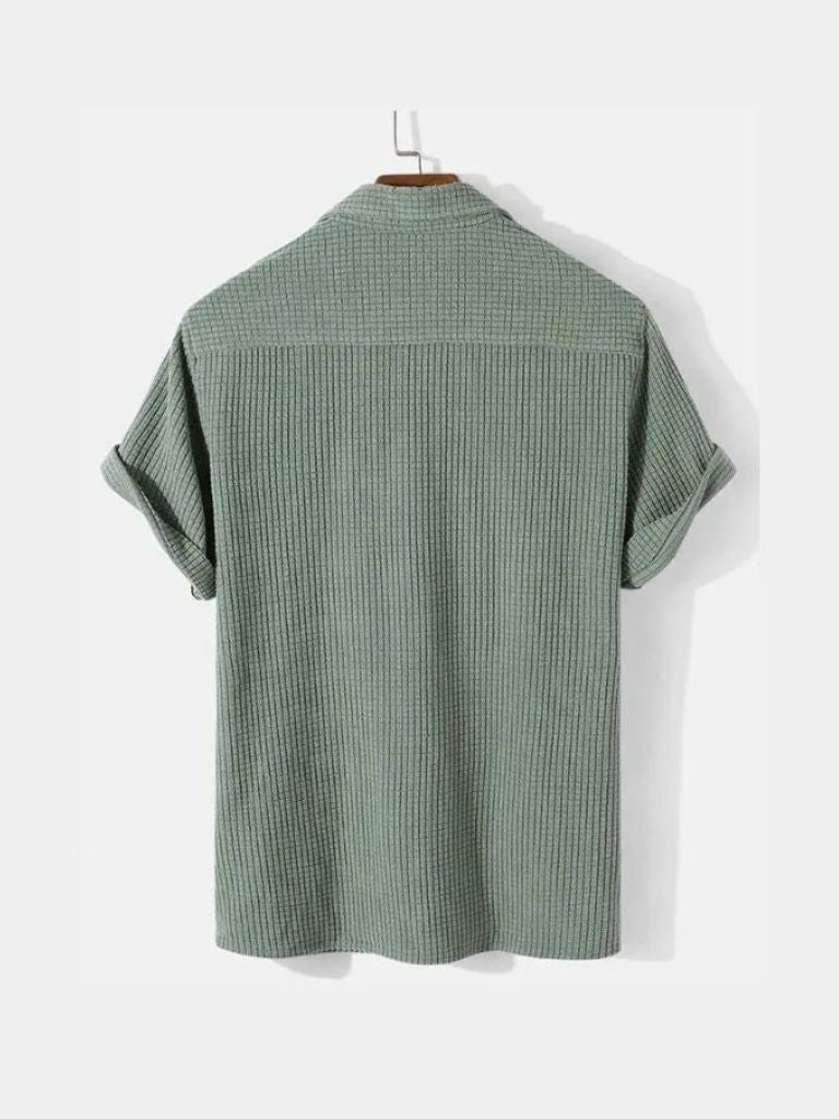 Textured Short Sleeve Shirt - Covent & Co