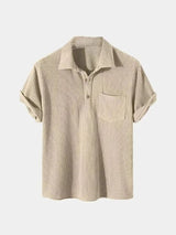 Textured Short Sleeve Shirt - Covent & Co