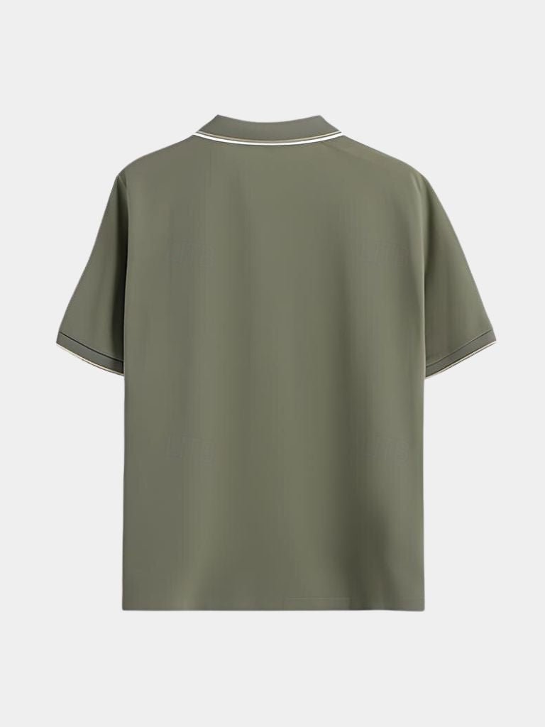 Timeless Black V-Neck Polo - Covent & Co