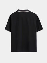 Timeless Black V-Neck Polo - Covent & Co