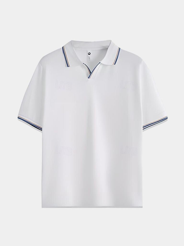 Timeless Black V-Neck Polo - Covent & Co