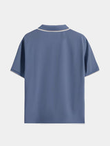 Timeless Black V-Neck Polo - Covent & Co