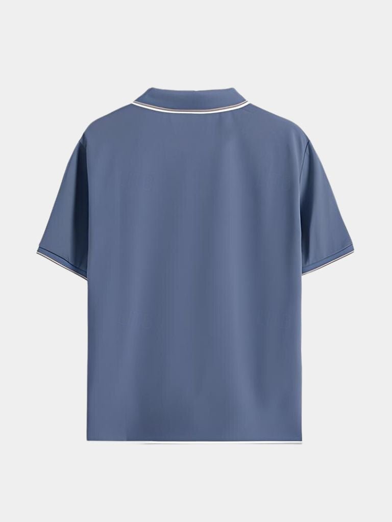 Timeless Black V-Neck Polo - Covent & Co