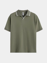 Timeless Black V-Neck Polo - Covent & Co