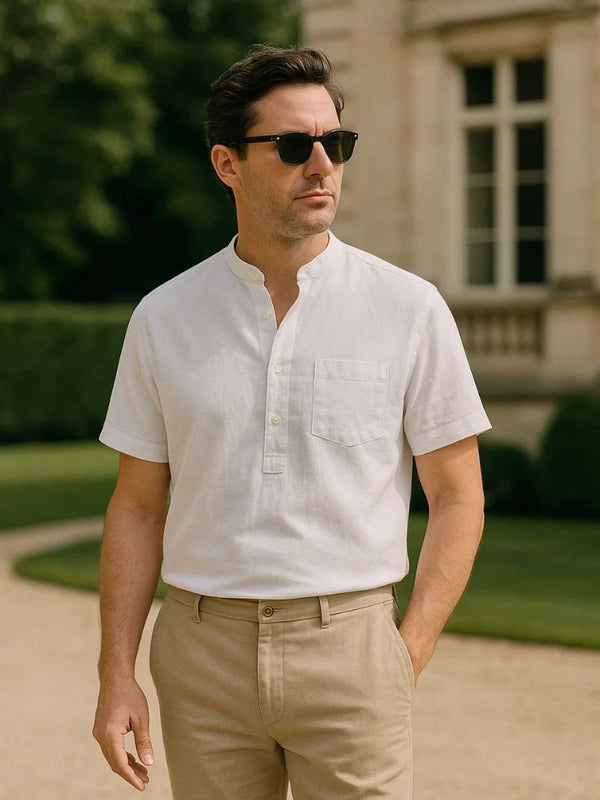 White Wellspring Linen T-Shirt – Covent & Co