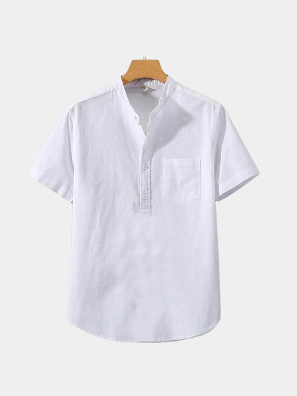 White Wellspring Linen T-Shirt – Covent & Co